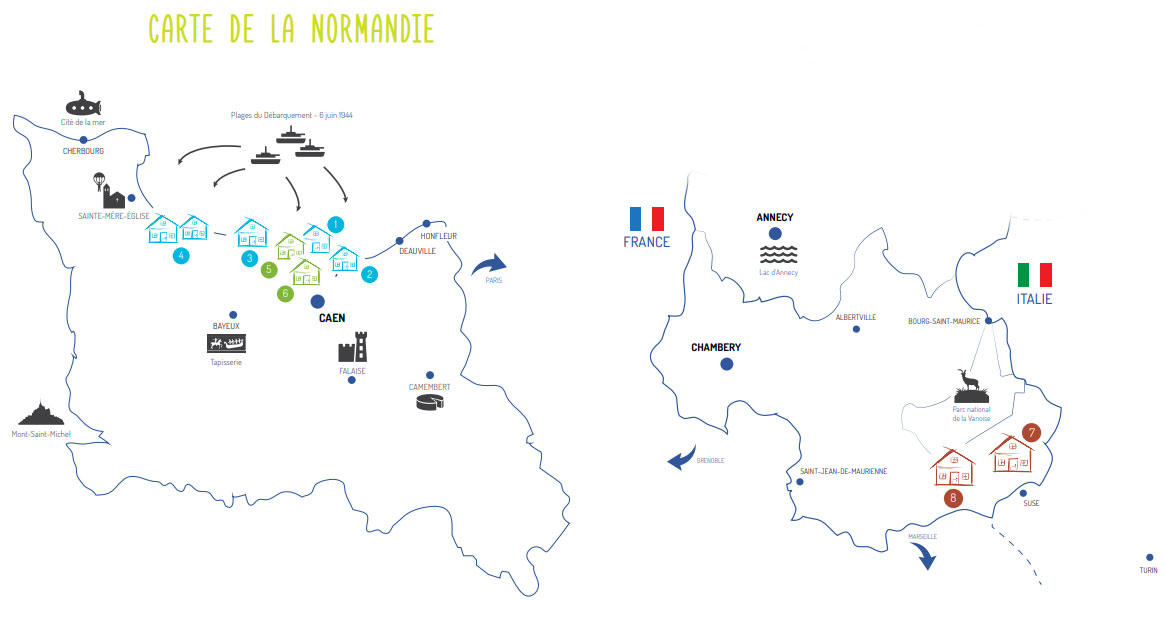 carte de normandie